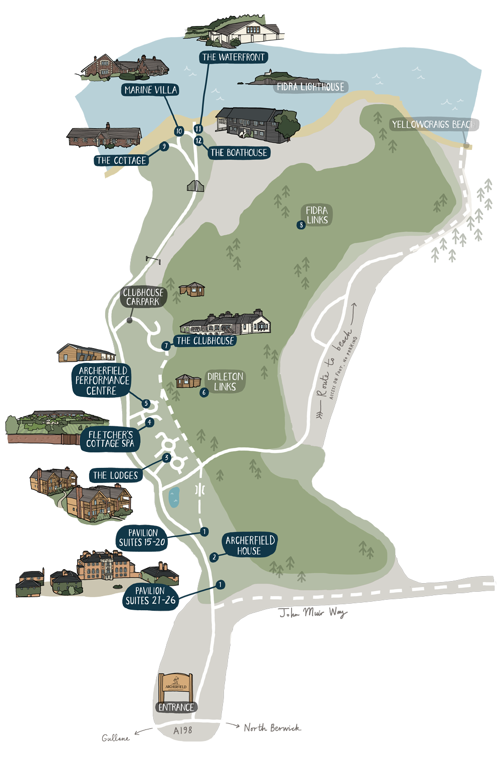 Archerfield-estate-map