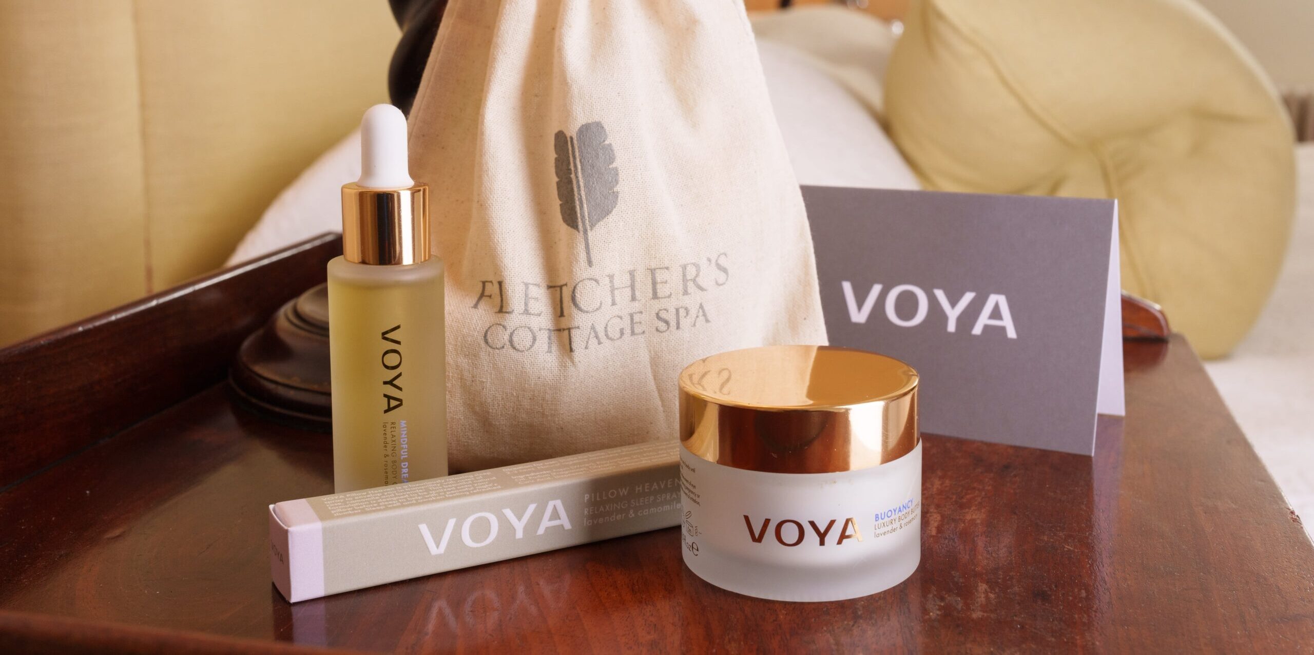 Voya gift pack at Archerfield House.